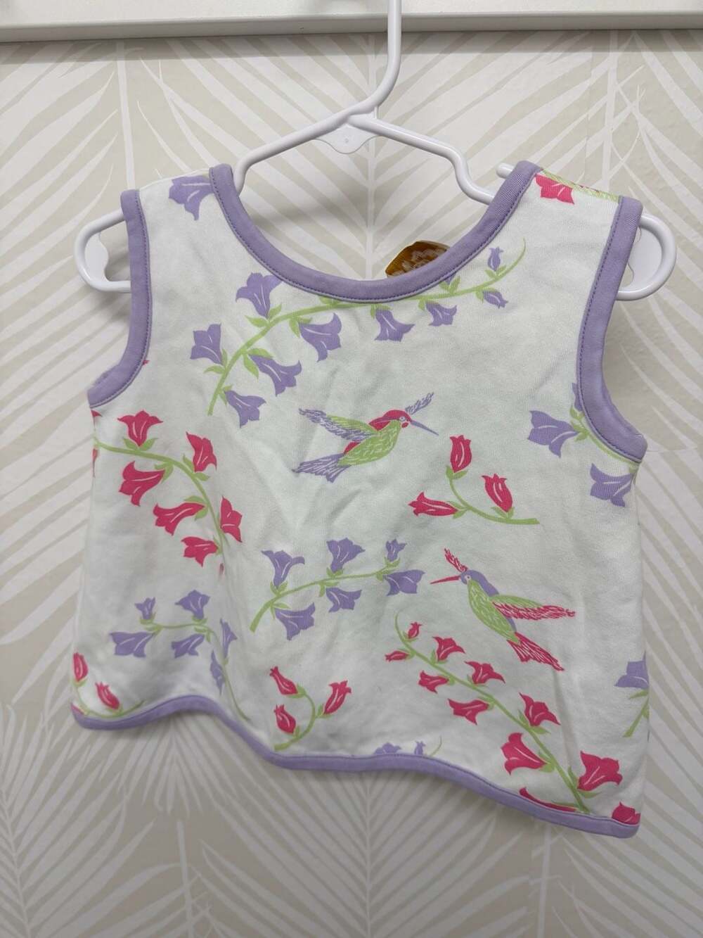 The Beaufort Bonnet Company Toddler Girls Pima Cotton Hummingbird Tank Top